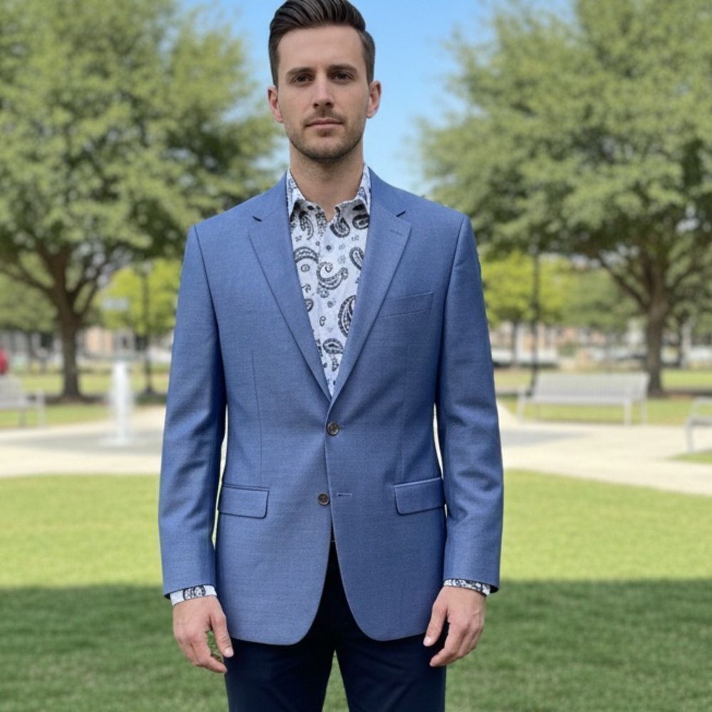 🔥 Take 50% OFF- Chaps Men's Blue Blazer, Size-40R
